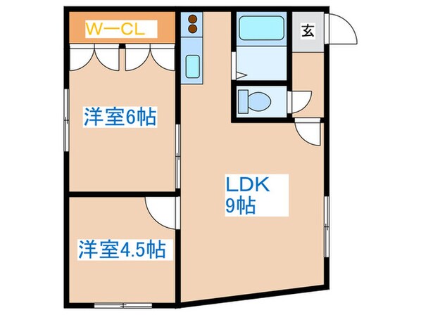 福田マンションの物件間取画像